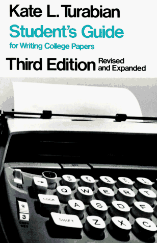 Image for Student's Guide for Writing College Papers