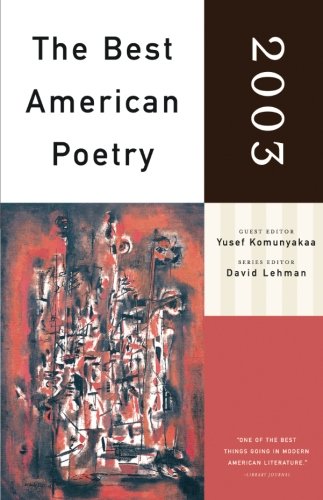 Image for The Best American Poetry 2003