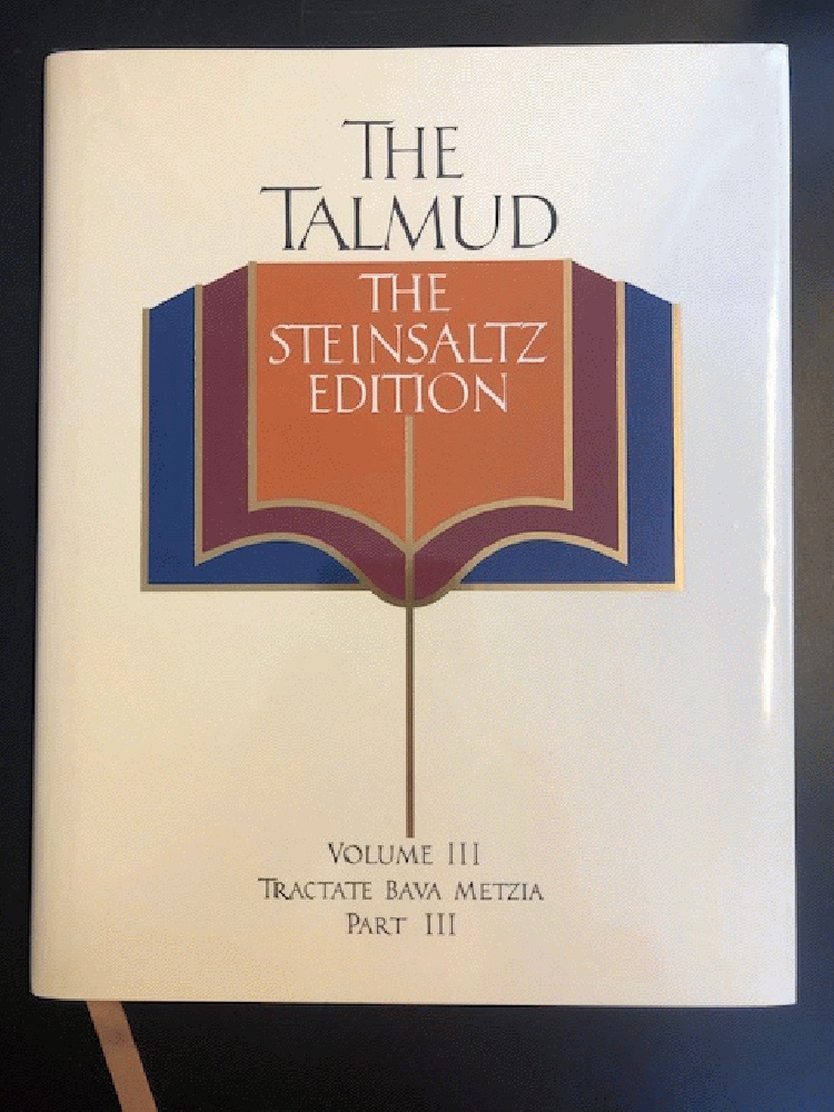 Image for The Talmud, Vol. 3: Tractate Bava Metzia, Part 3, the Steinsaltz Editon (English and Hebrew Edition)