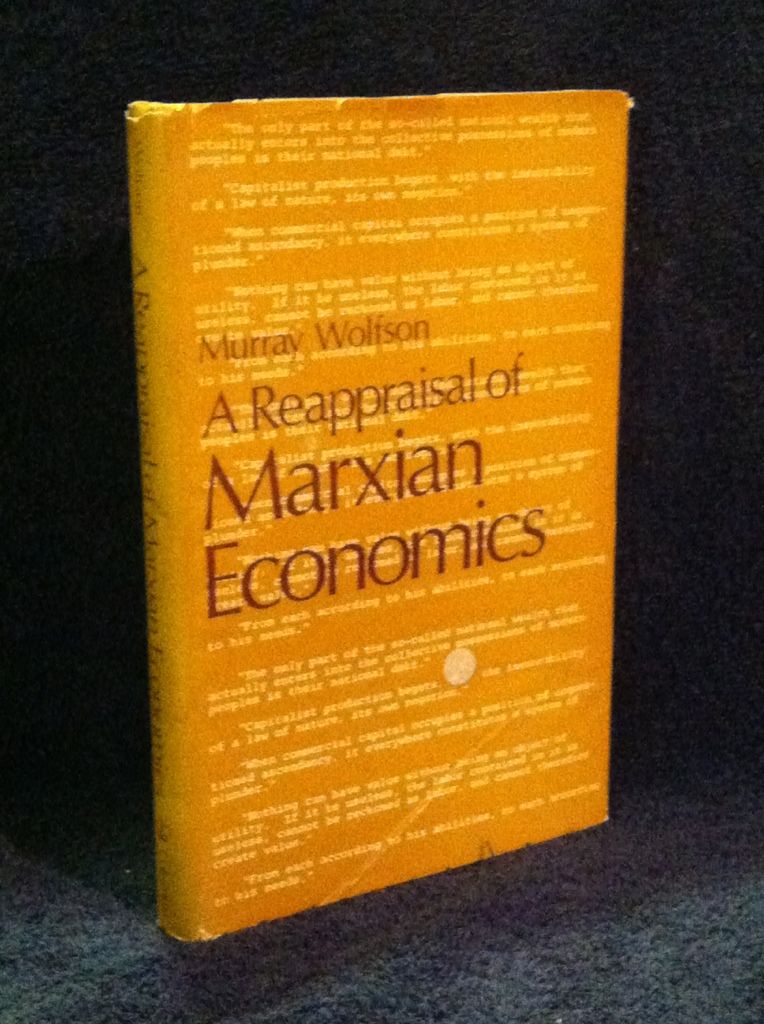 Image for Reappraisal of Marxian Economics