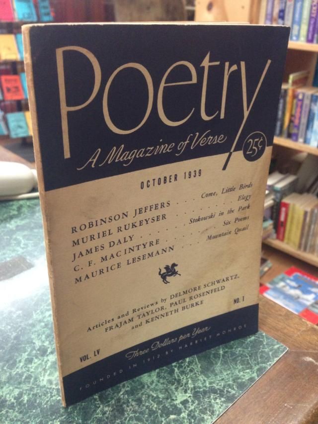 Image for Poetry: A Magazine of Verse (October, 1939 -- Vol. LV, No. 1)