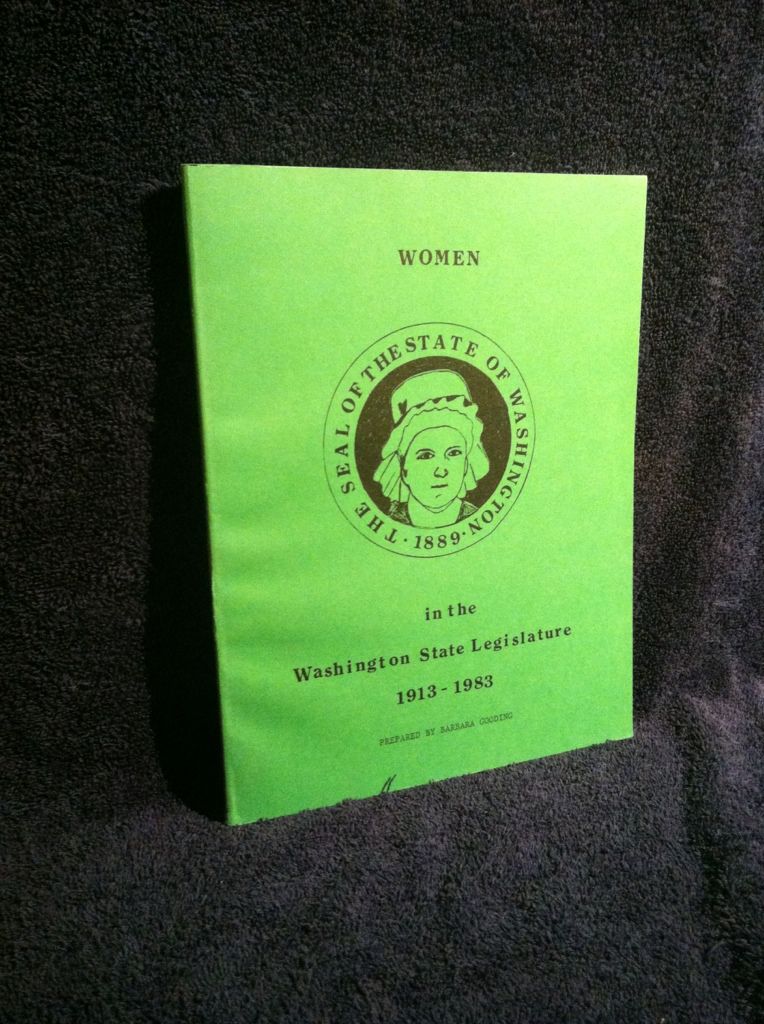 Image for Women in the Washington State Legislature 1913-1983 by Gooding, Barbara